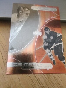 1999-00 UPPER DECK, OVATION, CENTER STAGE, HOCKEY, GORDIE HOWE, C# CS7
