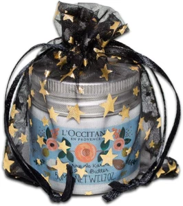 100-Pack 3X4 Sheer Organza Drawstring Gift Bags (Small) - Metallic Stars (Black/ - Picture 1 of 5