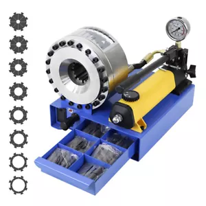 High Pressure Hydraulic Hose Crimping Handheld Hose Crimping With 8 Sets Dies - Picture 1 of 14