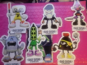 Juego de pegatinas artísticas superplásticas Janky Bad Sushi - Imagen 1 de 1