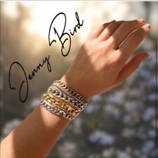 New Jenny Bird Austin Cuff Mixed Metals Chain Bracelet