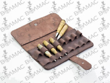 New 100%Leather Rifle Cartridge Holder Pouch Belt Ammo 8 Shells.Made in Europe.