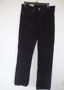 Levi's 314 Shaping Straight Mod Rise Black Corduroy Tummy Slimming Pants 29 x 30 - Picture 1 of 12