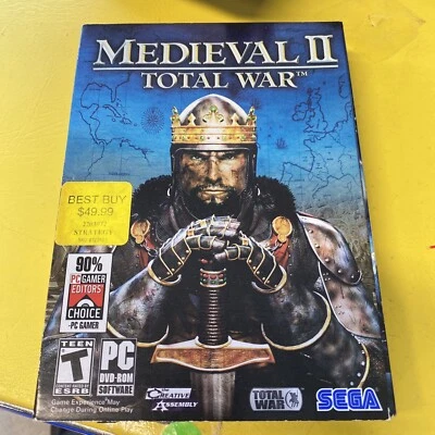 Total War: Medieval II DVD-ROM Game by Sega 2 CD Set Discs +Manuals - Image 1 of 4