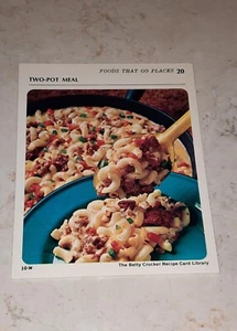 The Betty Crocker Recipe Card Library REPLACEMENT CARDS FOODS THAT GO PLACES - Picture 1 of 9