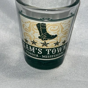 Stivaletto Sam's Town Shot Glass Logo Tunica Mississippi - Foto 1 di 8