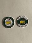 (2) Undated Masters Tournament 1" Coin Golf Markers - Augusta National Golf Club