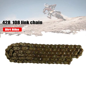 Cadena de eslabones 428 108 para pit dirt bike 125cc 140cc 150cc CRF50 Taotao Coolster EE. UU. - Imagen 1 de 4