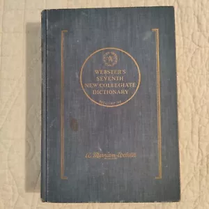 Vintage 1969 Seventh New Collegiate Dictionary Based On 3rd Edition Hard Cover - Picture 1 of 24