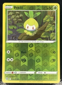 Pokemon Juego de Cartas Coleccionables Petilil 009/195 Silver Tempest Tarjeta Holográfica Inversa Inglés 2022 Casi Nuevo - Imagen 1 de 2