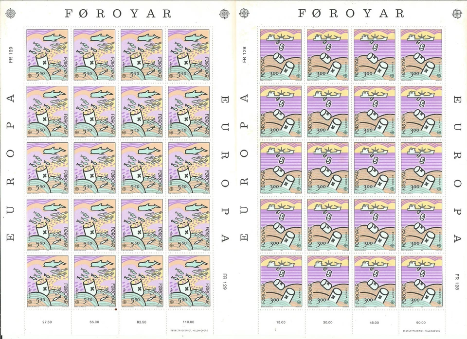 Feroe Foroyar EUROPA cept 1986 MNH - Hoja bloque / Souvenir Sheet  - Imagen 1 de 1
