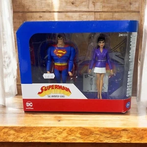 Figura de acción animada de Superman & Lois Lane DC Collectibles (paquete de 2) RARA - Imagen 1 de 9