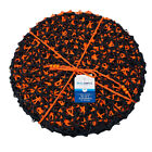 Real Simple Halloween Orange & Black Woven Rafia Fiber Paper Placemats Set of 8