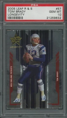 Tom Brady 2005 Leaf Rookies & Stars No57 "Longevity" - PSA 10 - GEM MT - Low Pop - Изображение 1 из 2