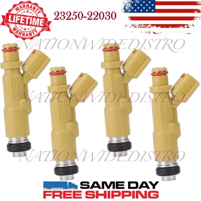 4x Inyectores de combustible Denso OEM para Toyota Celica 2000 2001 2002 2003 1,8 L L L4 Foto 1 de 4