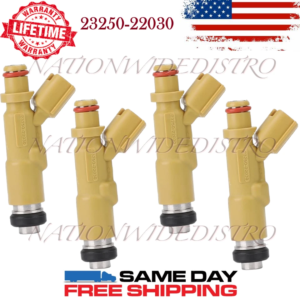 4x Inyectores de combustible Denso OEM para Toyota Celica 2000 2001 2002 2003 1,8 L L L4 Foto 1 de 4