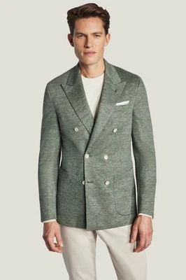 NEW Jack Victor Hall Sage Double Breasted Wool Blend Jacket Sz 36R NWT $1,098 - image 1 of 4