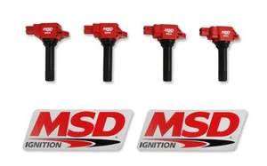 82544 MSD Ignition Coil - Blaster Series - Red - 4-Pack - Picture 1 of 6