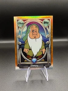 2025 Topps Disney Wonder Tier 2 Orange Foil /25 Sleepy #103 - Bild 1 von 2