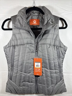 Merrell Women's Small Gray Inertia Quilted Vest NEW With Tags Chest 36in  #8 - Image 1 of 4