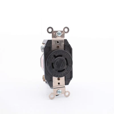 Leviton 2460-061 L20-20R Locking Receptacle Twist Outlet 20A 347/600V 3ØY Bulk - Image 1 of 4