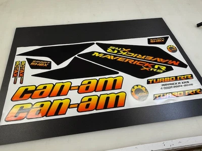 CAN AM MAVERICK X3 CANAM X 3 TURBO RR R DECAL STICKER KIT USA MADE THICK QUAILTY - Image 1 of 4