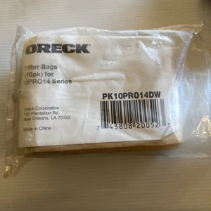 Oreck Commercial PK10PRO14DW Upright Vacuum Bags For Model UPRO14 (10 Pack) - Picture 1 of 5
