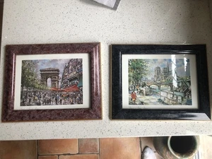 PRAM FRANCE Prints Paris Edition 1989 Notre Dame 113PF 1991 Champs Elysees 117PF - Picture 1 of 12