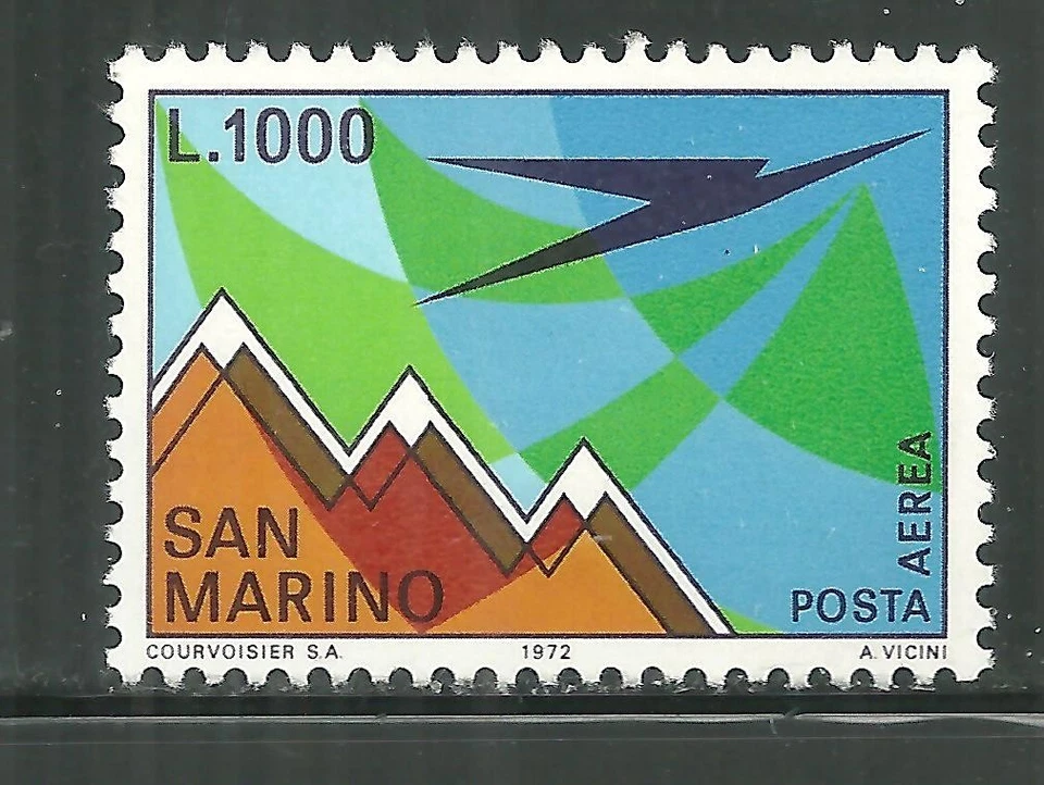 SAN MARINO C129 MNH MT TITANO AND FLIGHT SYMBOLIZED SCV 1.75 - image 1 of 1