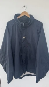Men’s Helly Hansen Helly Tech Jacket Size XXL Navy Water Proof Zip Up - Picture 1 of 13
