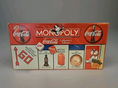Coca-Cola Monopoly Board Game Collectors Edition 1999 Factory Sealed - Image 1 of 4