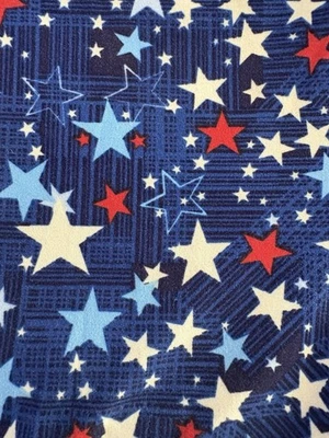 LuLaRoe Leggings Altos y Curvos Suaves Momposas Patrón Estrellas y Rayas! Usado en excelente estado. Foto 1 de 3