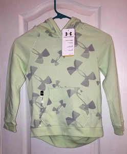 Under Armour Sweatshirt Hoodie Green Girl's Youth YXS XS Nwt - Picture 1 of 4