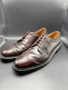 VTG Florsheim 93605 Shell Cordovan The Kenmoor Shoes Mens 10 B V Cleat 5 Nail - Picture 1 of 24