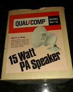 Qaulicomp RH-15 Outdoor Weatherproof PA Reflex Horn Speaker NIB - Zdjęcie 1 z 5