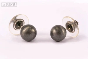 Le Bijou Ohrstecker Metallkugel matt, Farbwahl - Bild 1 von 3
