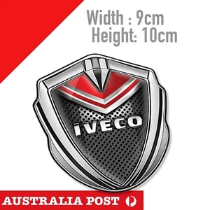 Iveco Emblem Badge Chrome Sticker - Picture 1 of 4