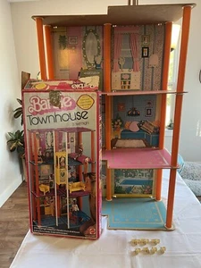 1975 Mattel Barbie 3 1/2 Feet High TOWNHOUSE W/Box Model 7825 INCOMPLETE - Picture 1 of 21