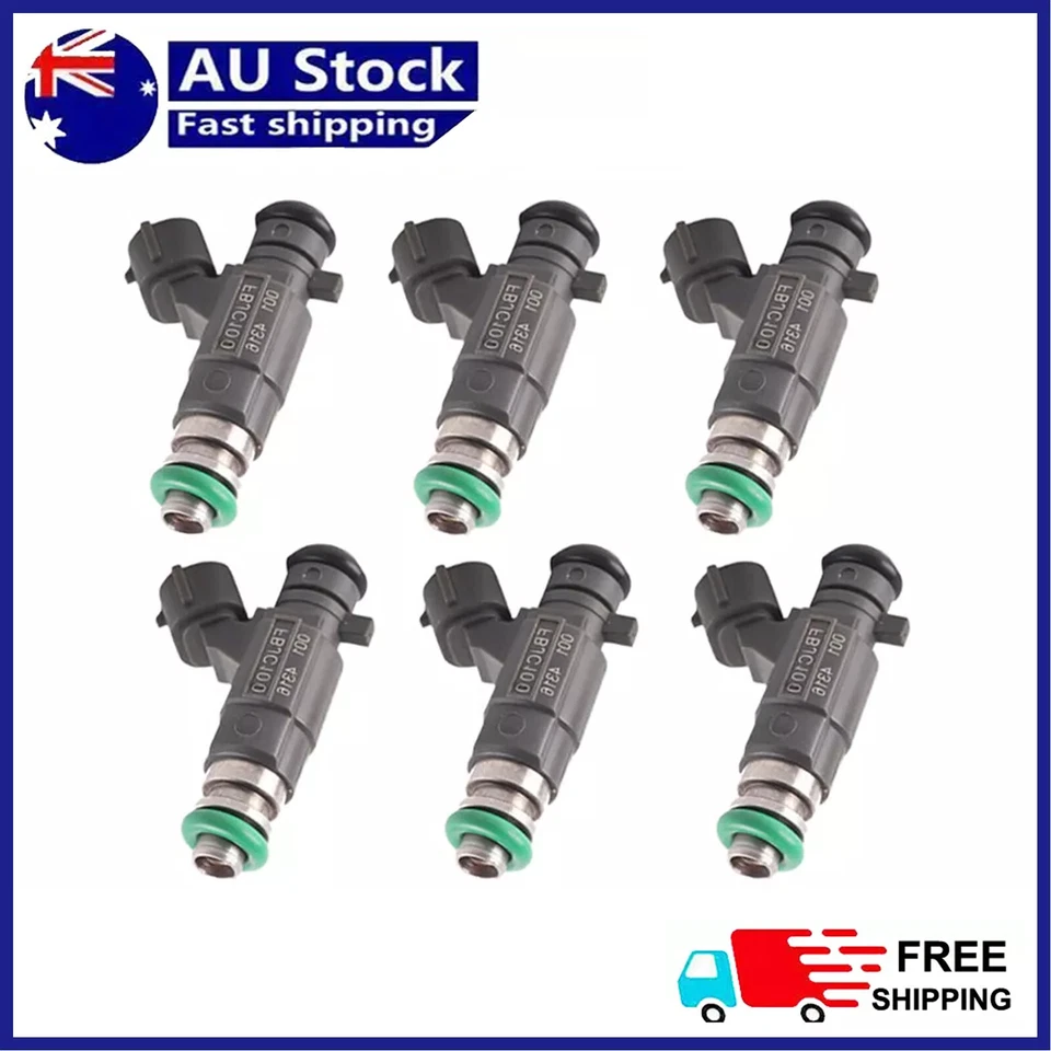 6X Fuel Injectors FBJC100 For 2003-2006 Nissan Holden Rodeo RA JECS 6VE1 3.5L V6 - Image 1 of 4