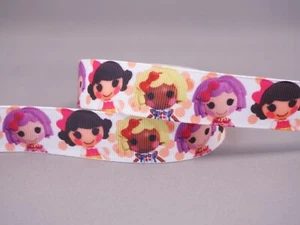 22mm LALALOOPSY DOLLS Grosgrain Ribbon -- 5yds - Picture 1 of 1
