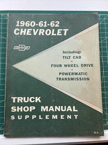 1960 61 62 Chevrolet Truck Shop Manual Supplement ST-9 Repair OEM Chevy GM. M13 - Picture 1 of 6
