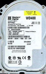 WESTERN DIGITAL IDE 40GB WD400EB-75CPF0 DCM: DSBANV2A - Picture 1 of 1