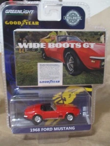 Greenlight Hobby Exclusive ERROR  Goodyear 1968 Corvette  1:64 w/Rubber Tires - Picture 1 of 4