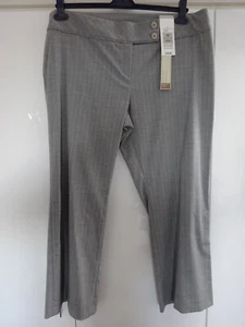 M&S Women’s Pinstripe Trousers. Size 20S. Grey. BNWT. - Picture 1 of 5