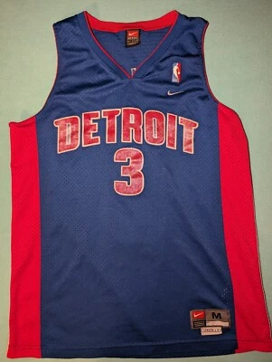 Camiseta deportiva de baloncesto vintage de los Detroit Pistons Ben Wallace de Reebok - talla mediana Foto 1 de 4