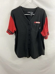 Camiseta deportiva de béisbol vintage de Nascar Racing negra roja Need for Speed para hombre talla XL - Imagen 1 de 9