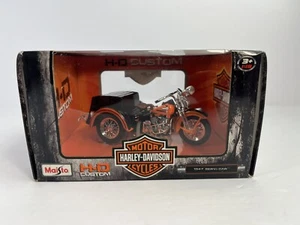 Maisto Harley Davidson HD Custom 1947 Servi Car 1/18 Die Cast Model Orange 2575 - Picture 1 of 5