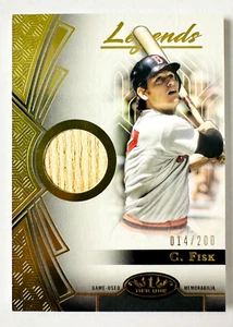2023 Topps Tier One Carlton Fisk Juego Usado Murciélago Reliquia SP#/200 ¡Leyenda de los Medias Rojas! - Imagen 1 de 3
