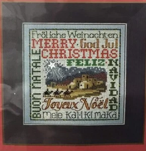 Mill Hill Knöpfe & Perlen Kreuzstich Kit Weihnachten in internationalen Sprachen - Bild 1 von 2