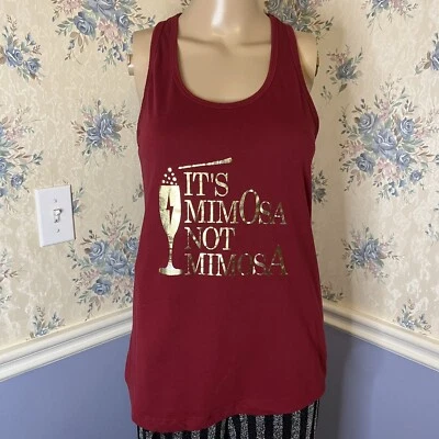 Camiseta sin mangas Next Level Its Mimosa Not Mimosa Harry Potter roja y dorada, talla M Foto 1 de 4